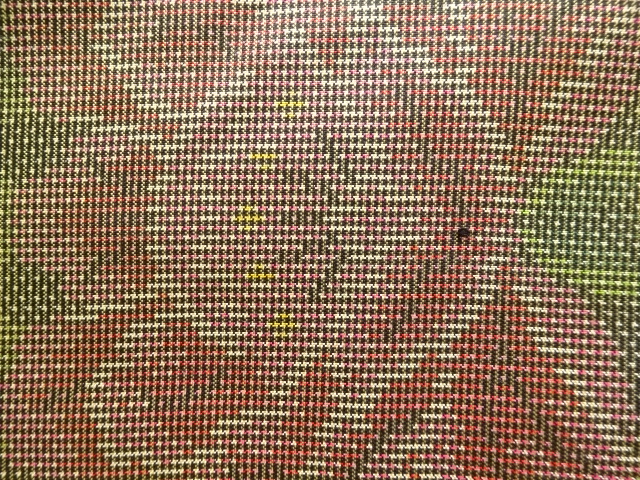 JAPANESE KIMONO / ANTIQUE KIMONO / SILK / OSHIMA TSUMUGI / WOVEN PEONY